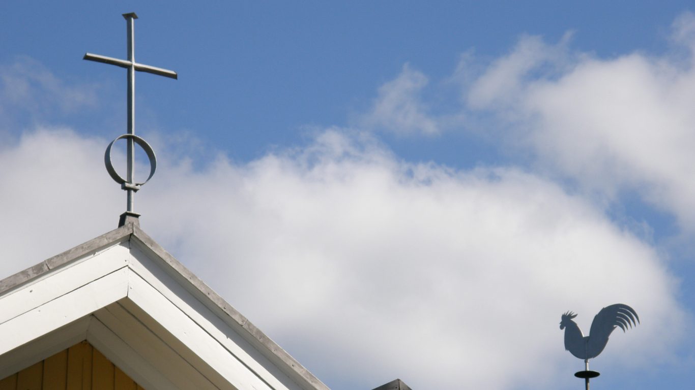 Kuusjoki Church rooftop