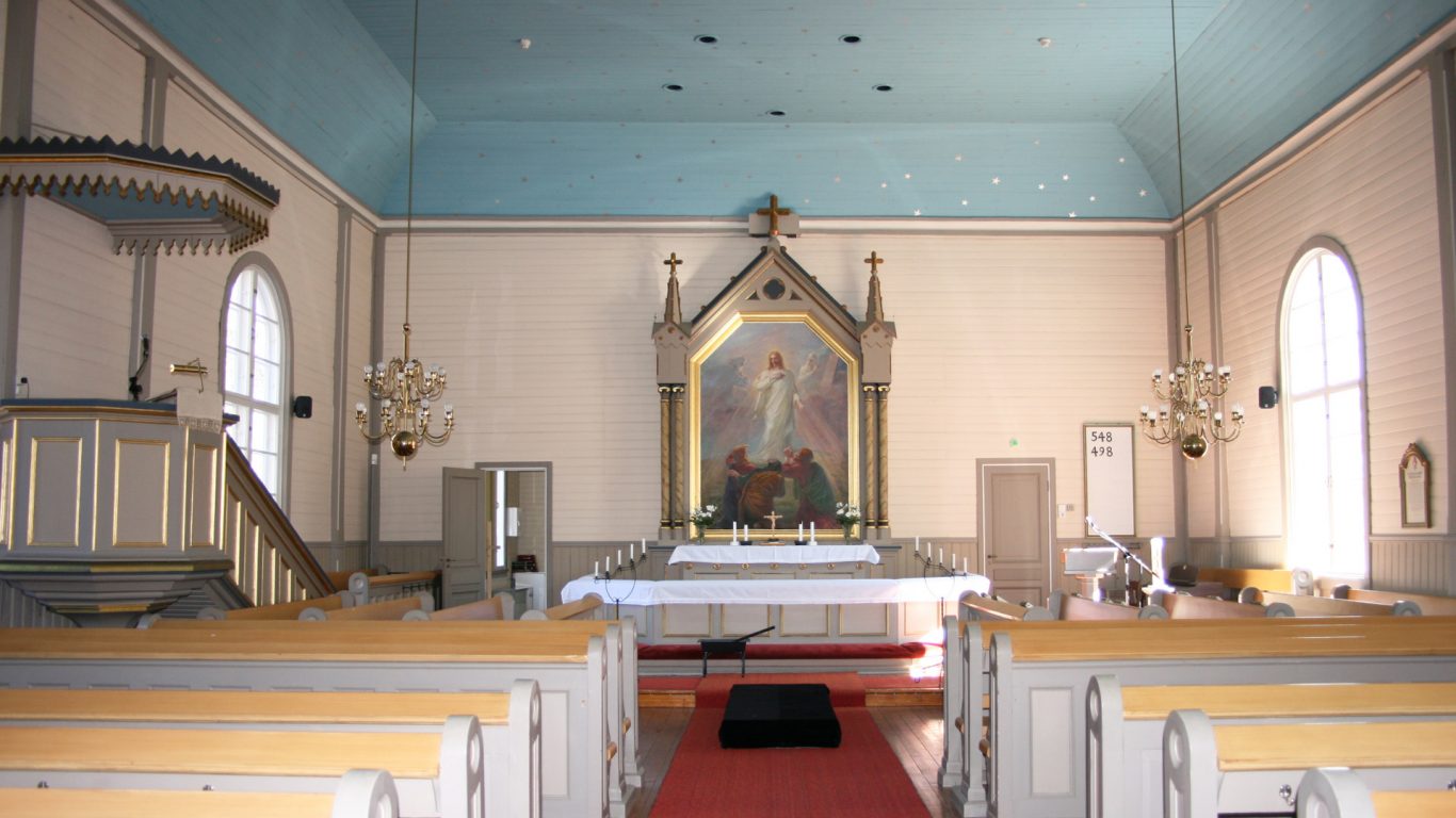 Inside Kuusjoki Church