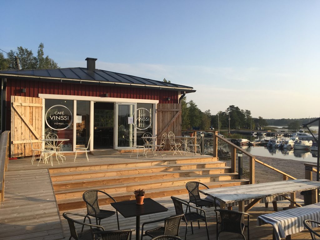 Summer cafe by the seashore. 