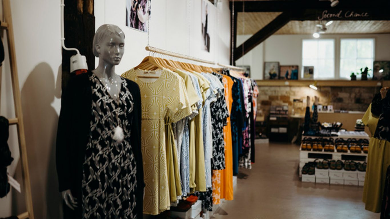 Second Chance is a lovely clothing shop in the idyllic Mathildedal ironworks.