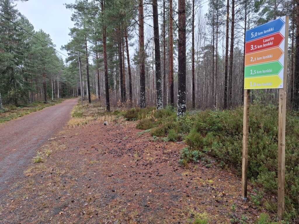 Melassuon kuntoradalla otettu kuva
